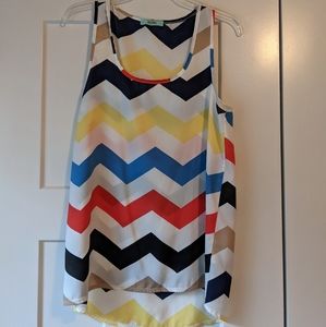 Karlie Chevron Tank